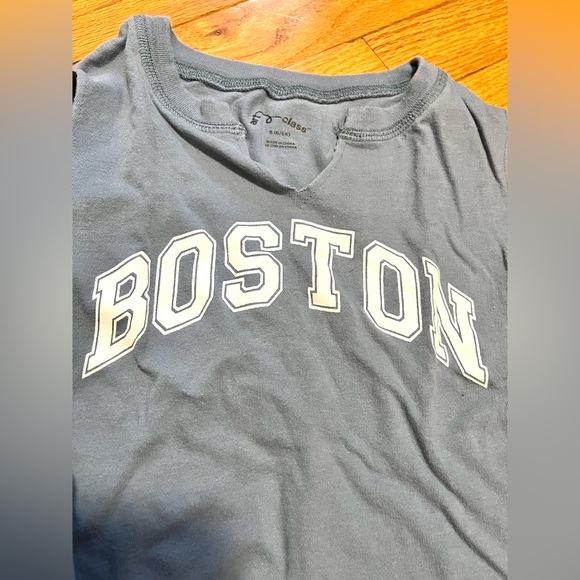 art class Girls S 6/6X Tank Top BOSTON Slate Blue Raw-Edge Cut-Off Sleeves - Picture 8 of 10